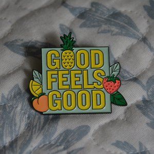 Starbucks GOOD FEELS GOOD vintage enamel pin